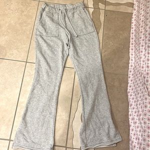 Light Grey Flare Sweats from American Eagle.